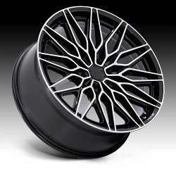 Niche Calabria 6 NC278BD Machined Gloss Black Custom Wheels 2